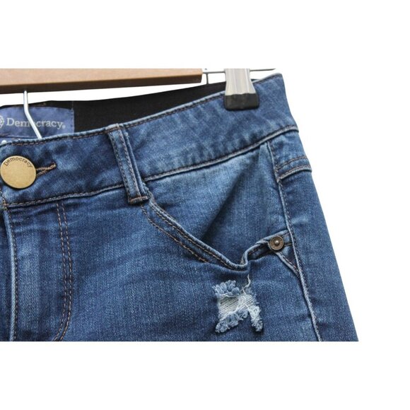 Democracy Ab Solution Jeans Size 4 Boot Cut Distressed Slimming Comfort Stretch - Picture 6 of 12